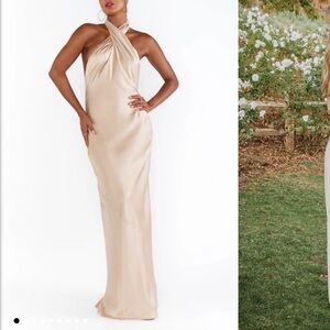 SHOWMEYOURMUMU JASMINE HALTER MAXI DRESS